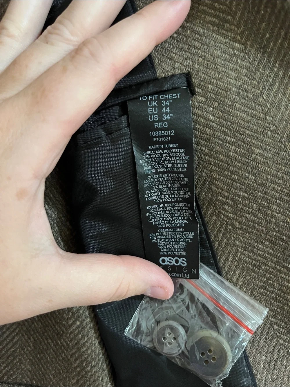ASOS nwot tailored